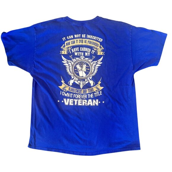 Hanes Veteran Soldier Support Skull Graphic Tee XL - Picture 6 of 6